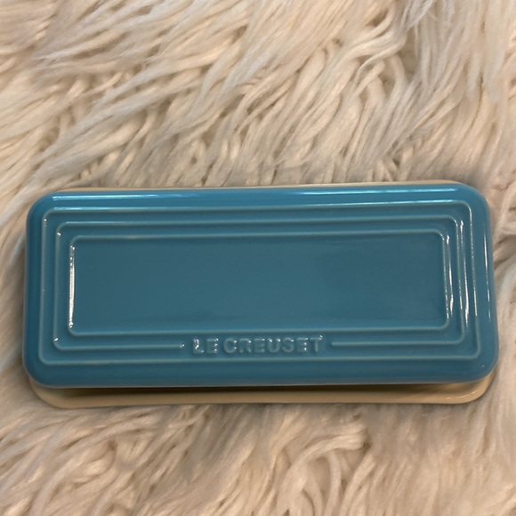 Le Creuset Butter Dish brand new color light blue see all photos - Picture 8 of 8